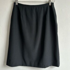 Giorgio Armani classic black wool silk blend pencil skirt women’s 4